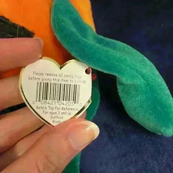 1998 Pumpkin Ty Beanie Baby - Picture 3 of 5